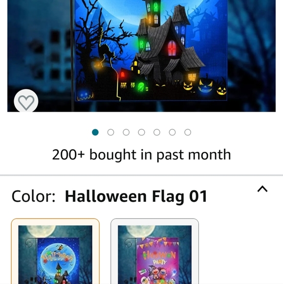 Halloween LED Lighted Outdoor Flag/Banner - Picture 4 of 8